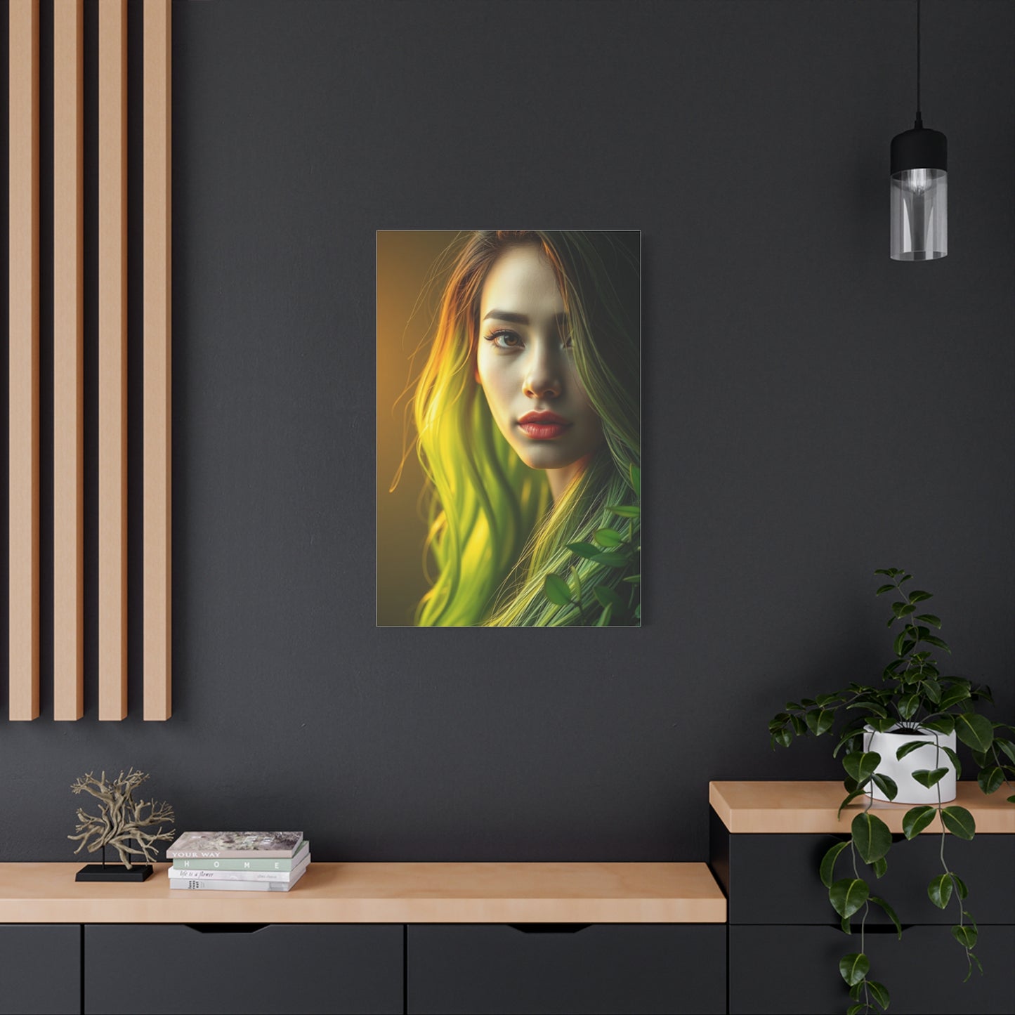 Olive Harmony Canvas Wall Art & Canvas Print