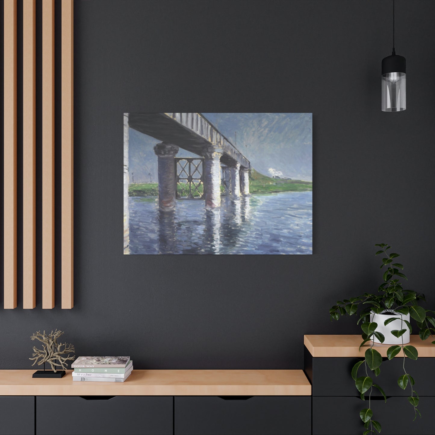 Gustav Metal Bridge Painting Wall Art & Canvas Prints