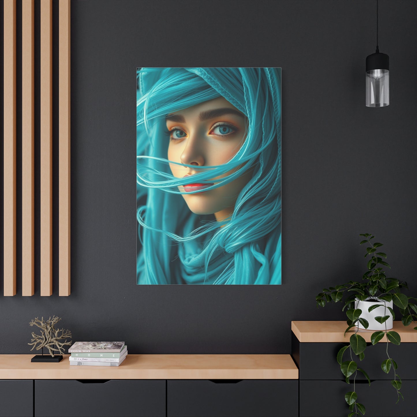 Cerulean Elegance Artwork wall art & canvas print