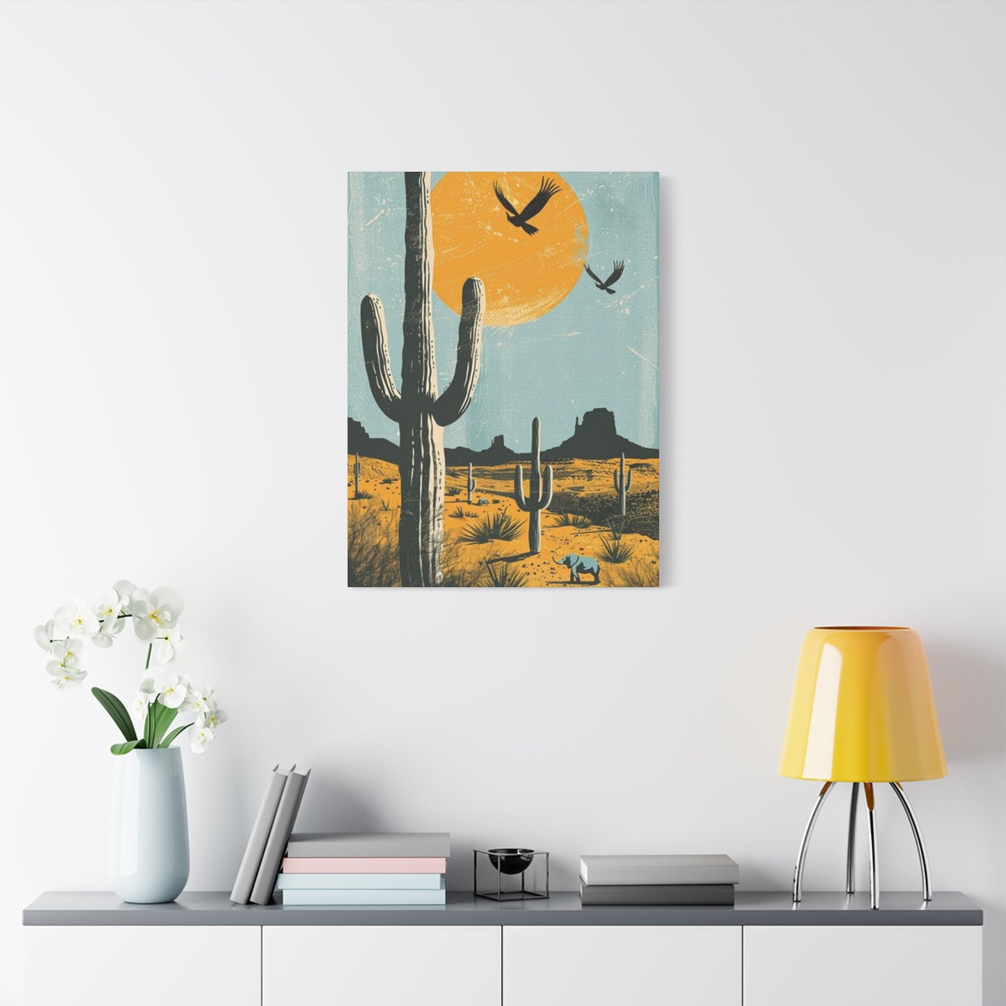 Huge Cactus In Arizona Wall Art & Canvas Prints