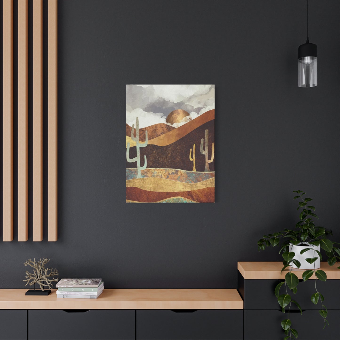 Large Cactus In Desert Wall Art & Canvas Prints