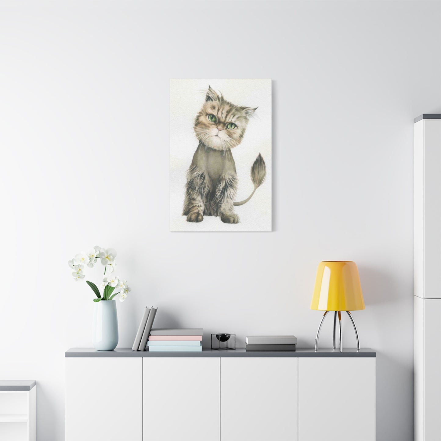 Grace Pop Cat Portrait Wall Art & Canvas Prints