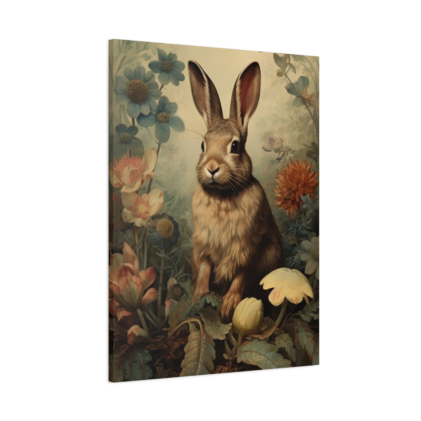 Flora, Fauna & Small White Rabbit Wall Art & Canvas Prints
