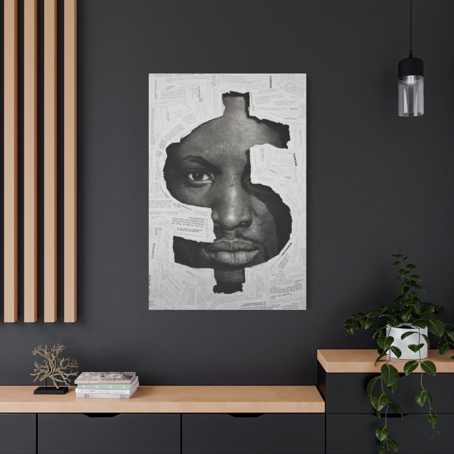 Dollar Sign Mixed Media Wall Art & Canvas Prints