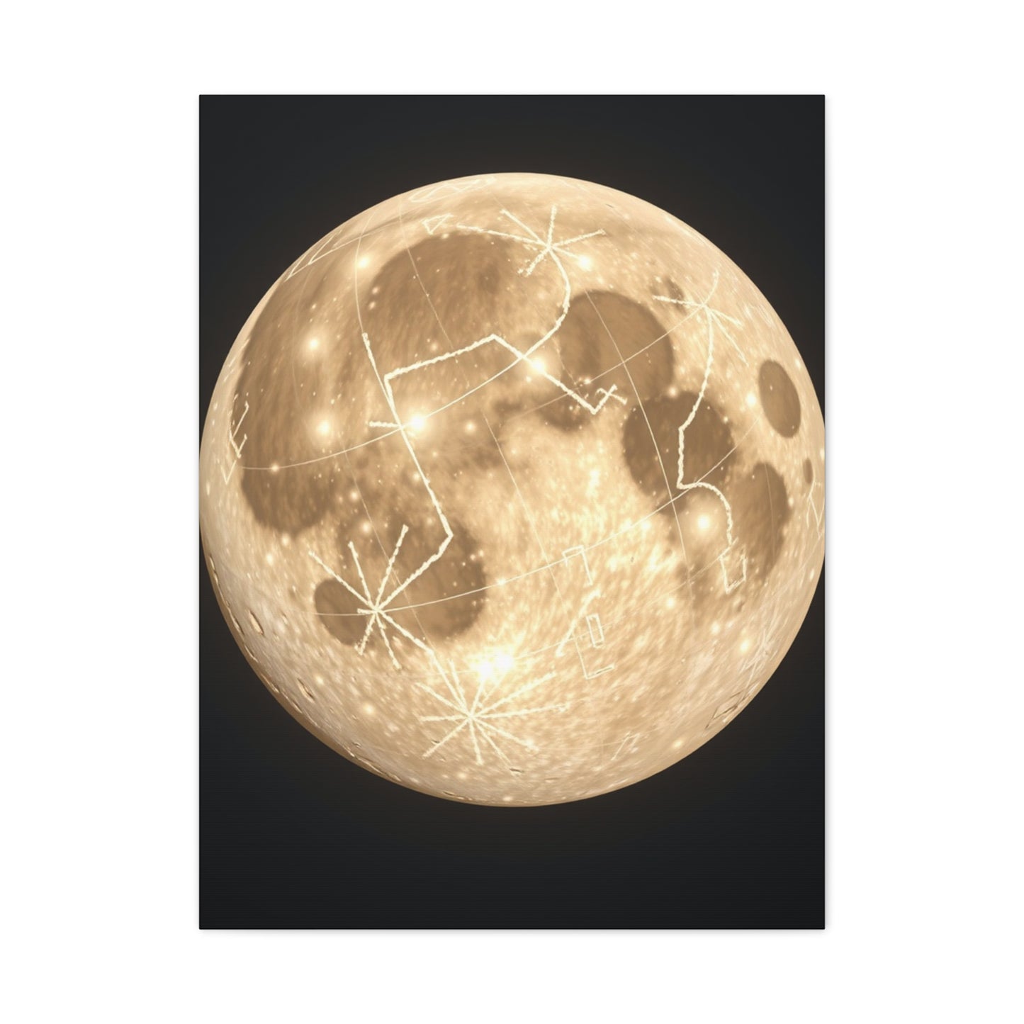 Moon Art Premium Canvas 18 Wall Art & Canvas Print