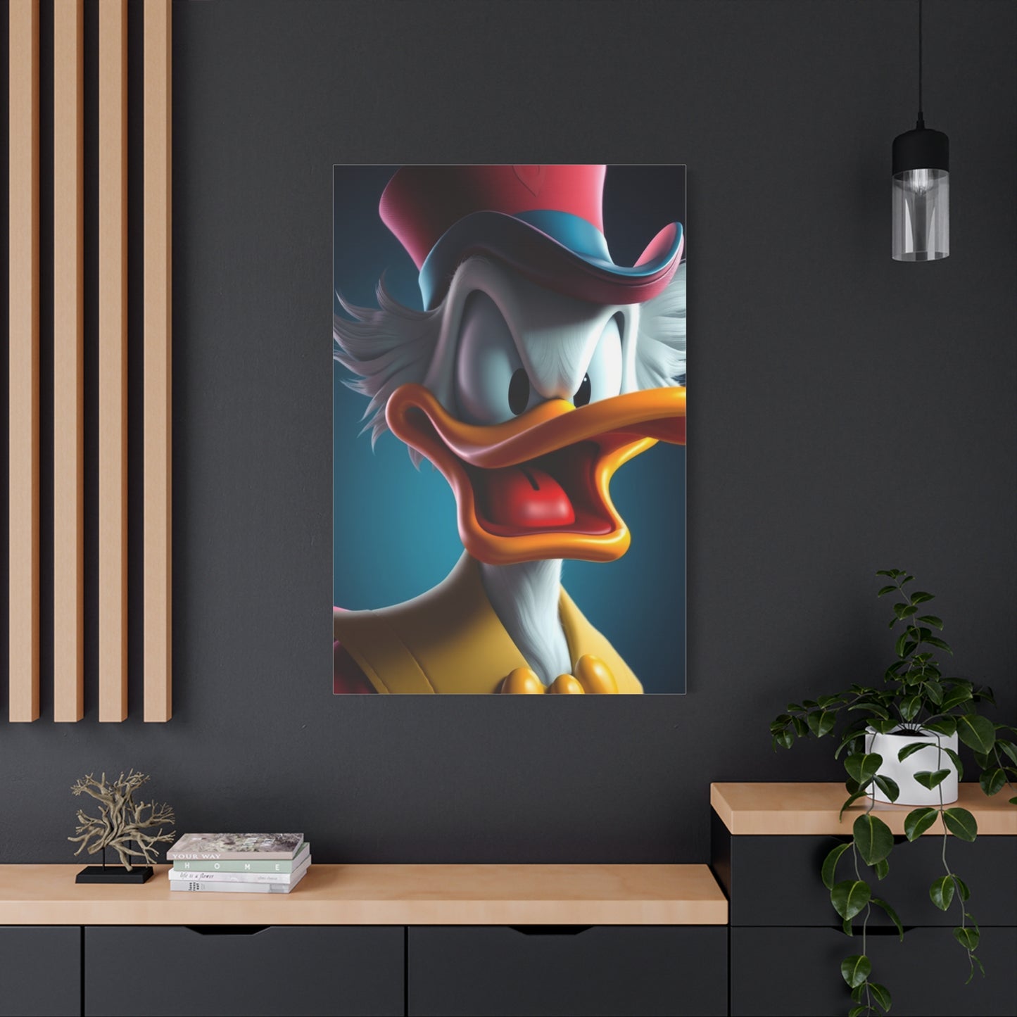 Dagobert Scrooge McDuck Art Premium Canvas 20 Wall Art & Canvas Print