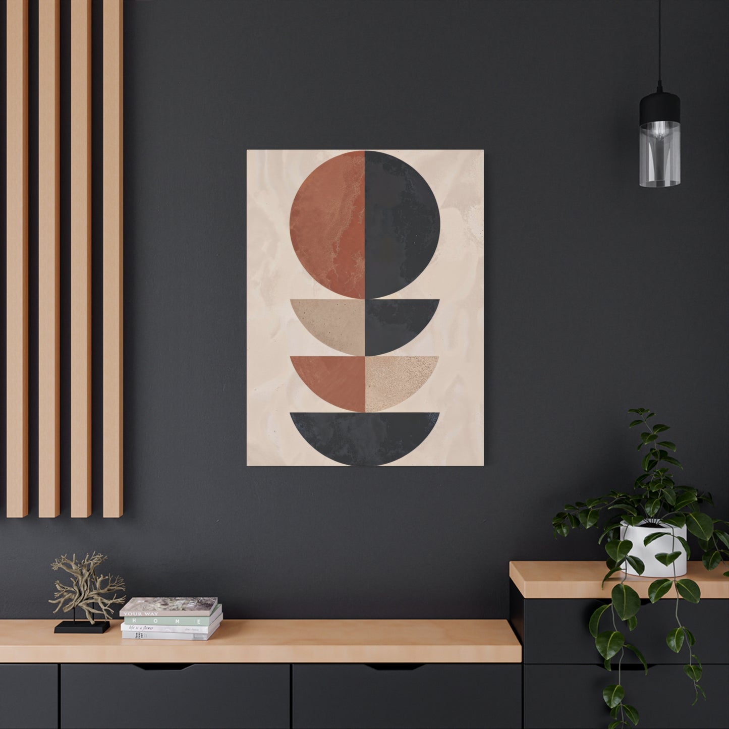 Abstract Brown Black Earth Tones Wall Art & Canvas Prints