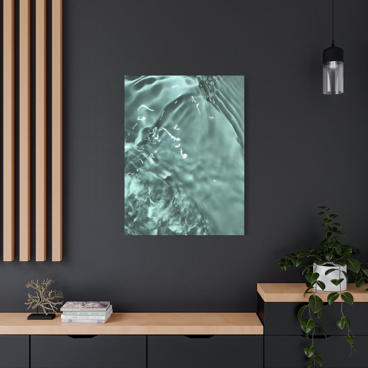 Green Cool Water Layers Wall Art & Canvas Prints
