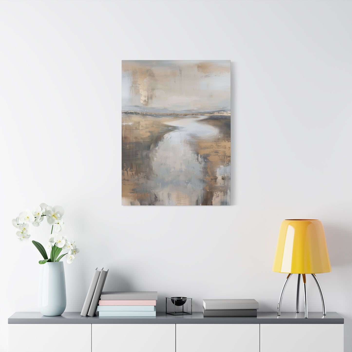 Golden Riverbank Earthy Wall Art & Canvas Prints