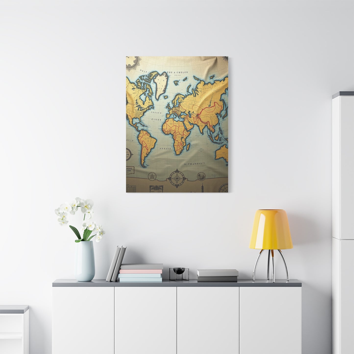 Masterpiece Antique Maps Art Vision Wall Art & Canvas Print
