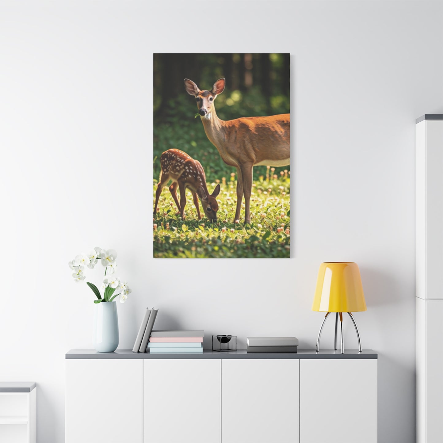 Deer Family Wall Art & Canvas Prints