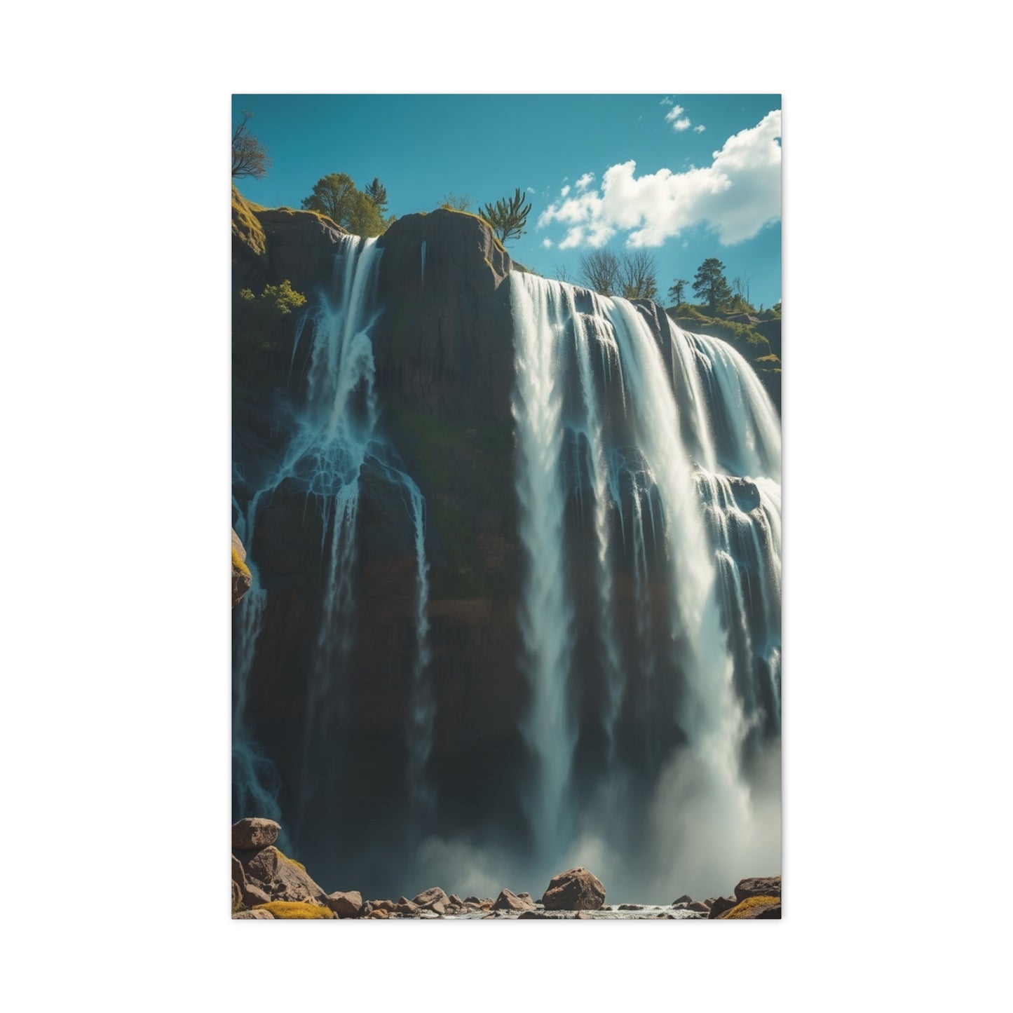 Disassembled Waterfall Reverie Wall Art & Canvas Print