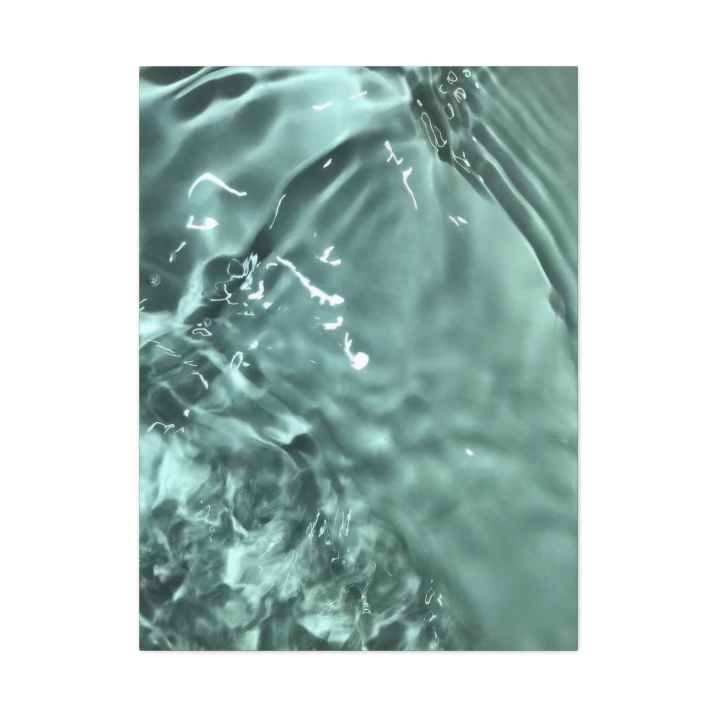 Green Cool Water Layers Wall Art & Canvas Prints