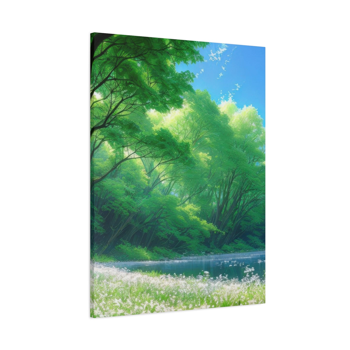 White Flowers Forest Wall Art & Canvas Prints