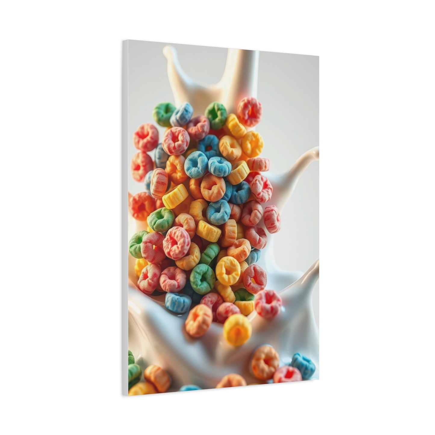 Fruit Loops in Milk Art Premium Canvas 19 Wall Art & Canvas Print