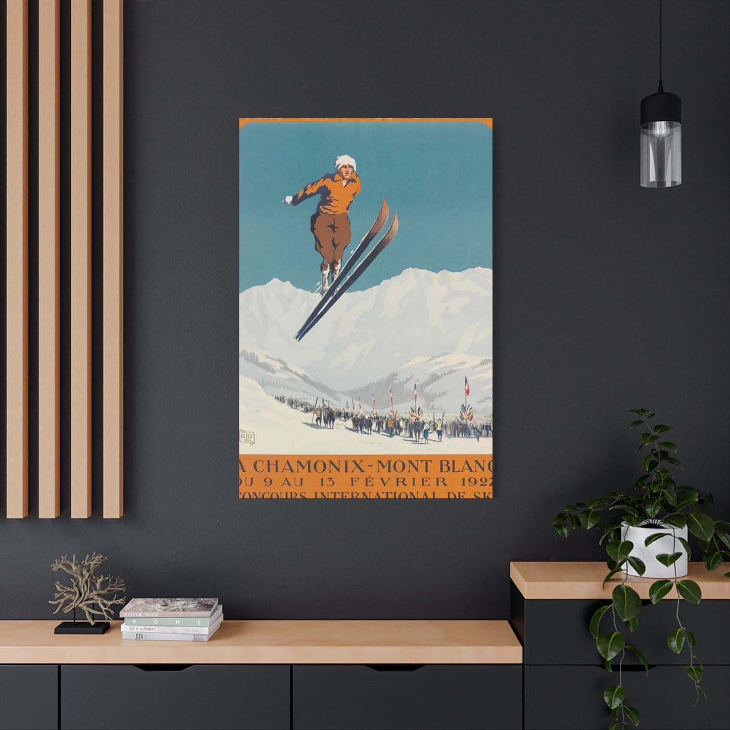 Skiing Competition Poster Wall Art & Canvas Prints