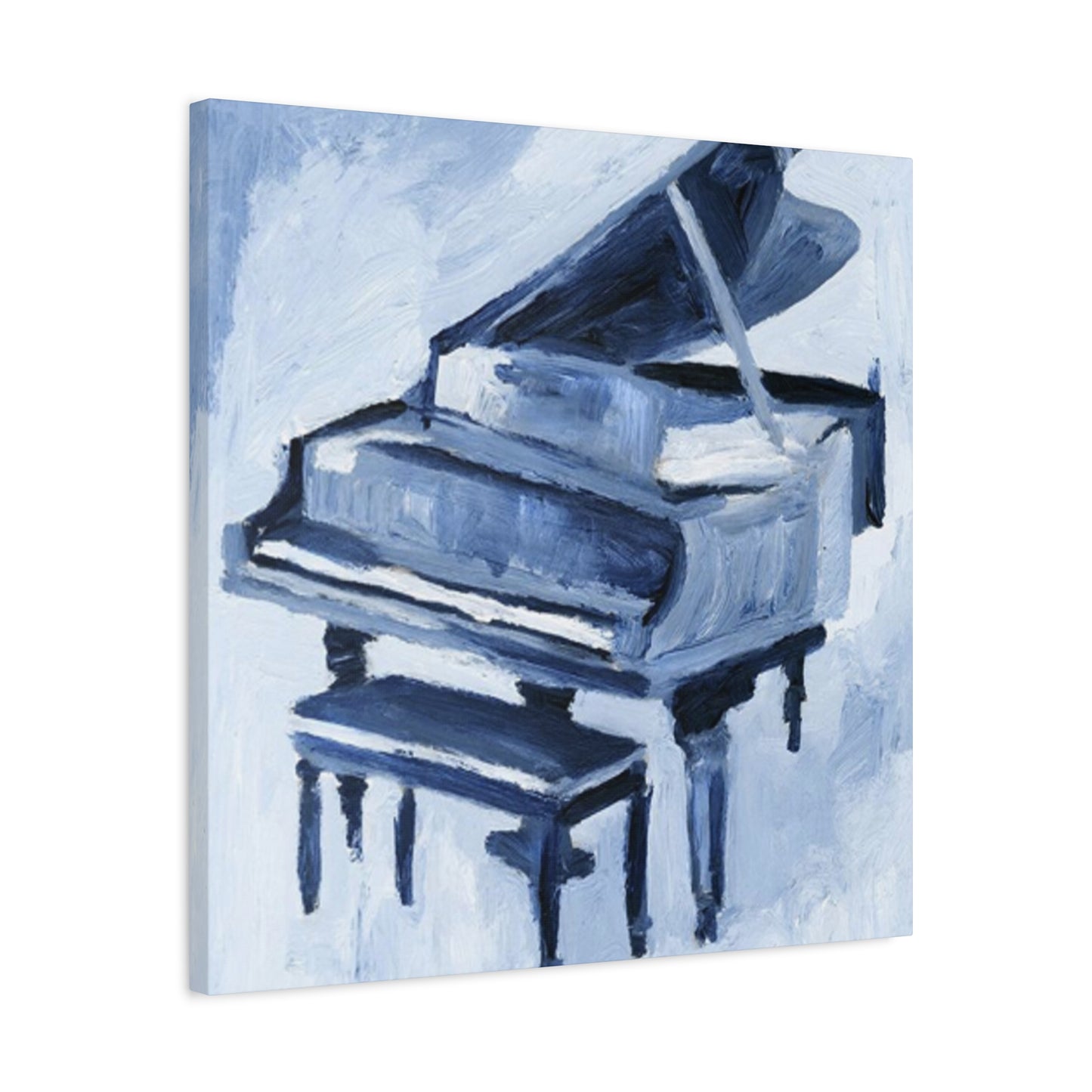 Black Piano Drawing Painting Wall Art & Canvas Prints