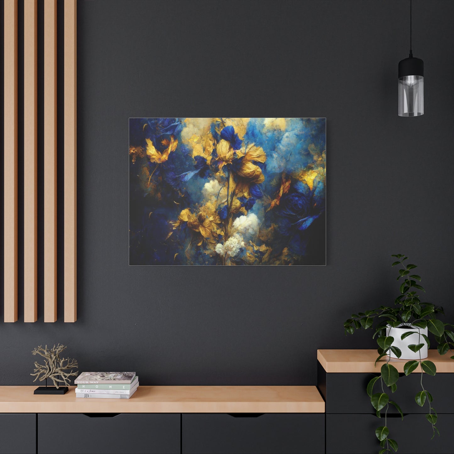 Golden Blooms at Twilight Wall Art & Canvas Prints