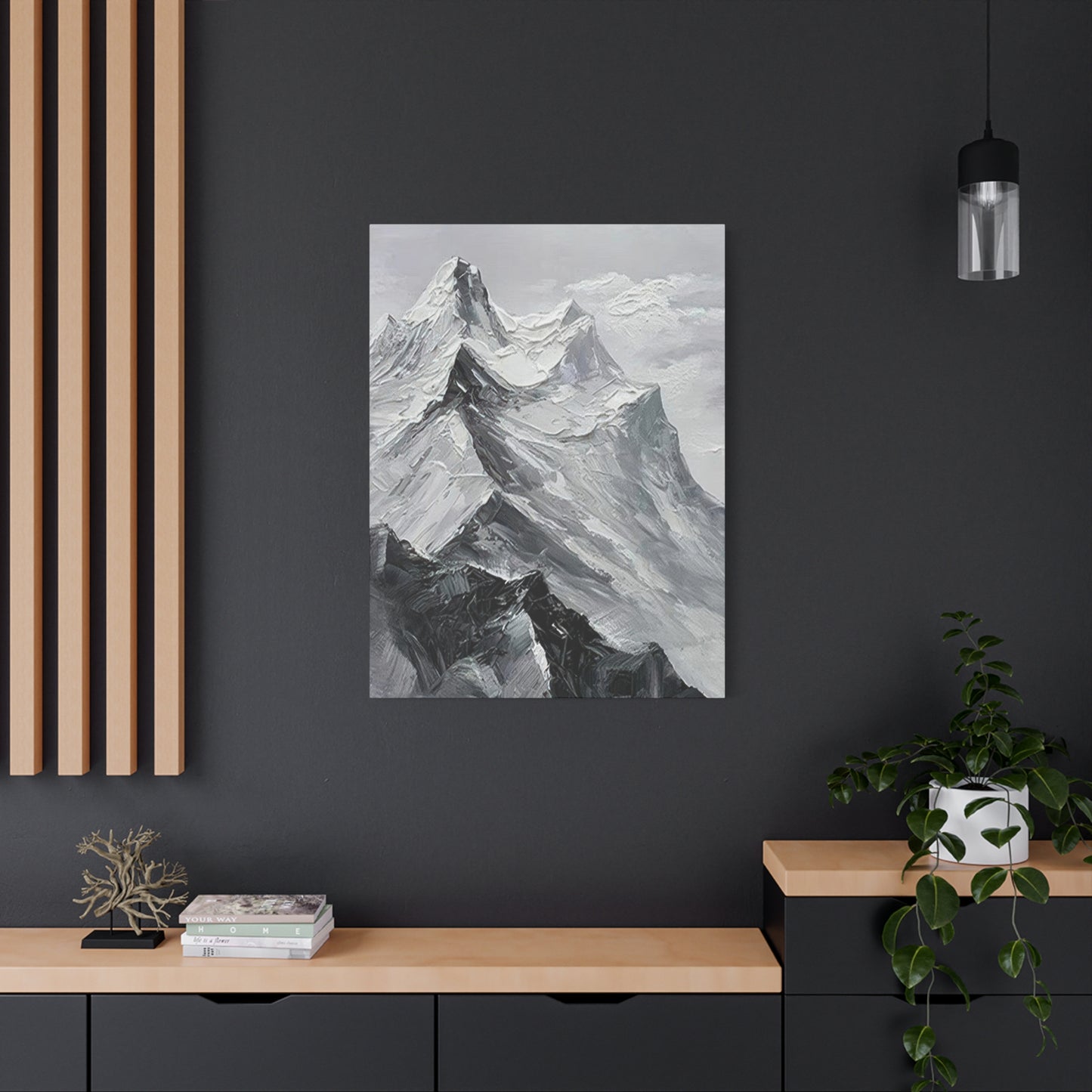 High Mountains Grey Wall Art & Canvas Prints