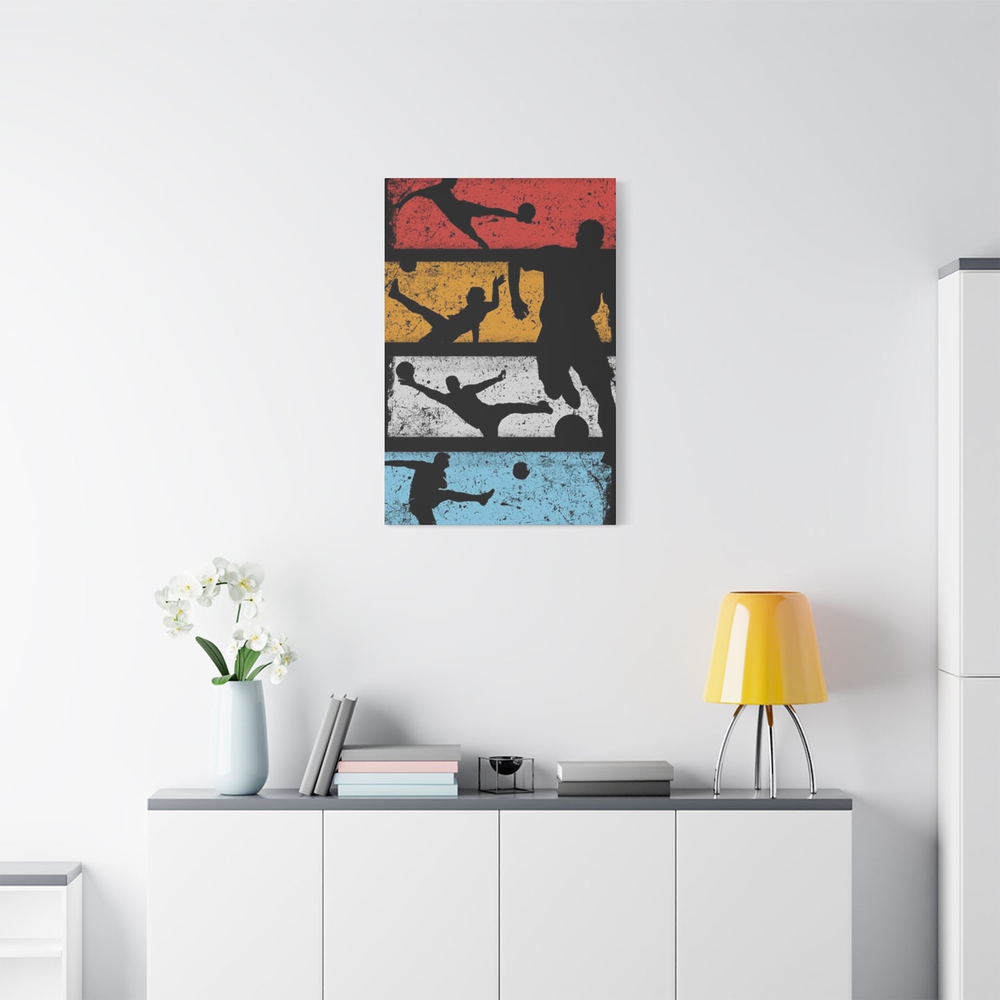 Silhouettes Of Football Wall Art & Canvas Prints
