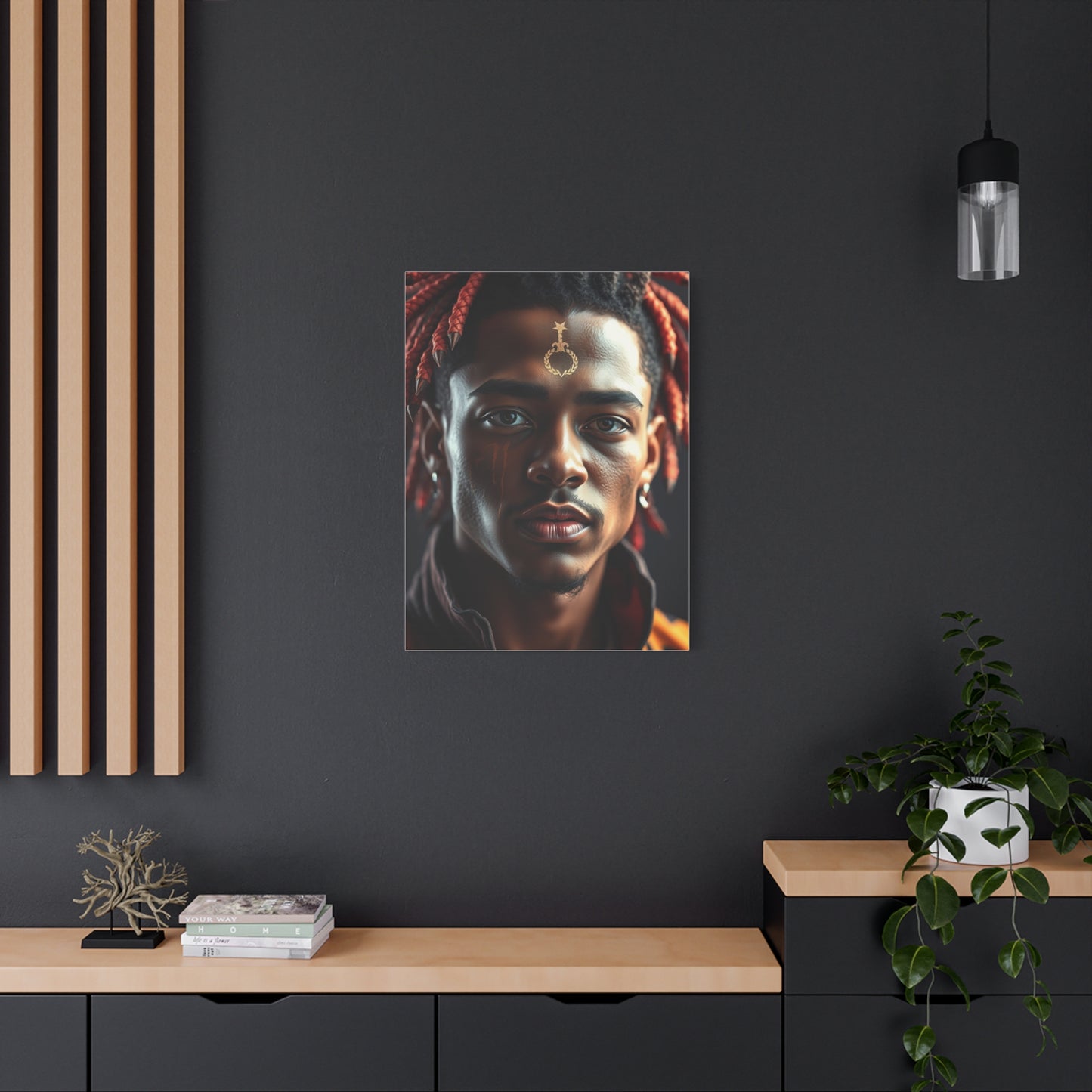 Vivid Symphony Portraiture Wall Art & Canvas Print