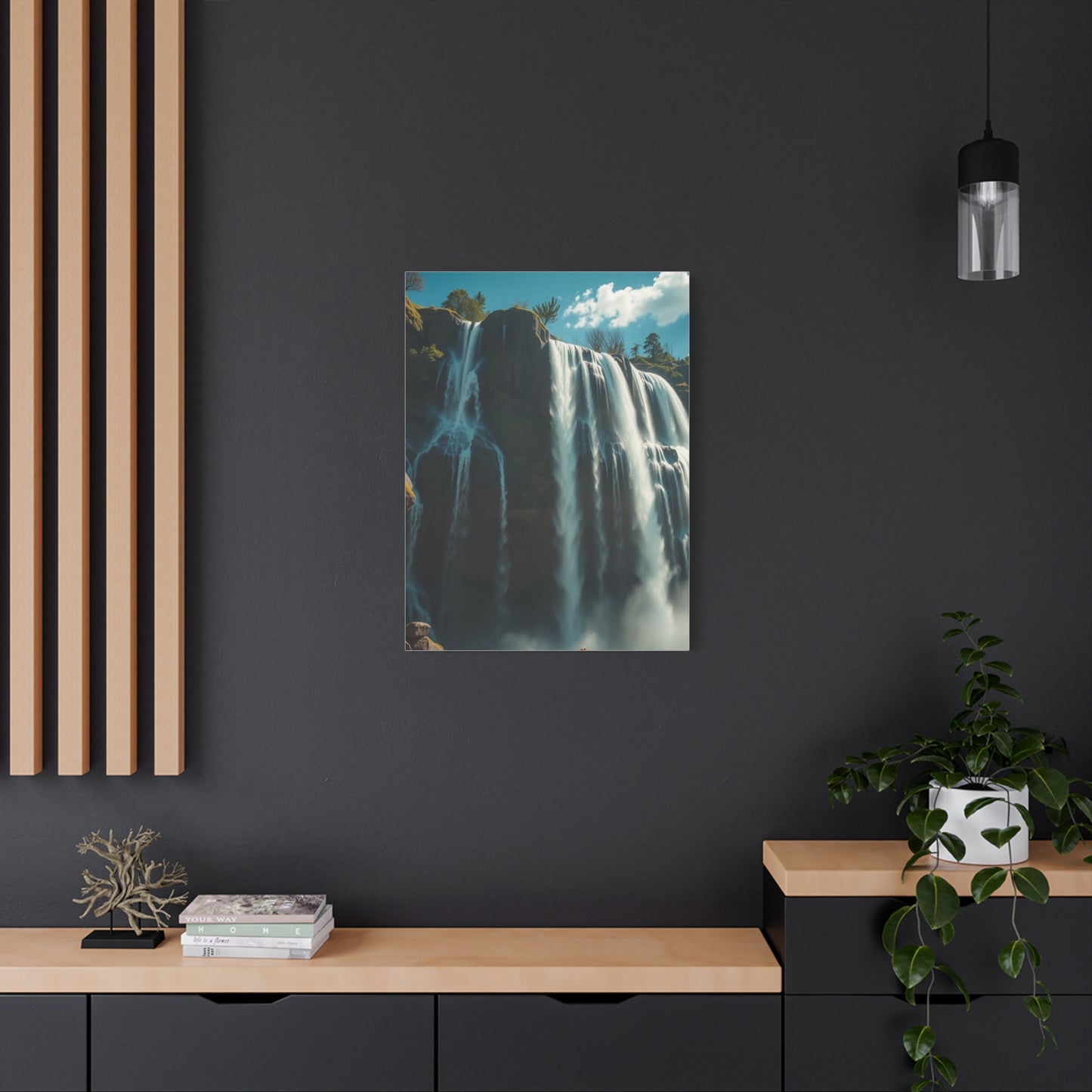 Disassembled Waterfall Reverie Wall Art & Canvas Print
