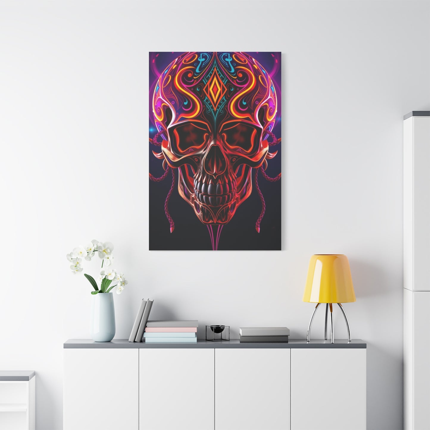 Opulent Skull Phantasm Wall Art & Canvas Print