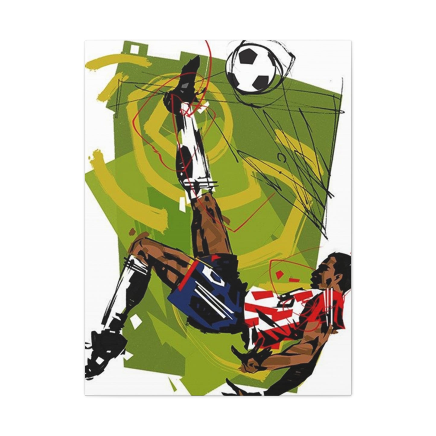 Football Reverse Kick Wall Art & Canvas Prints