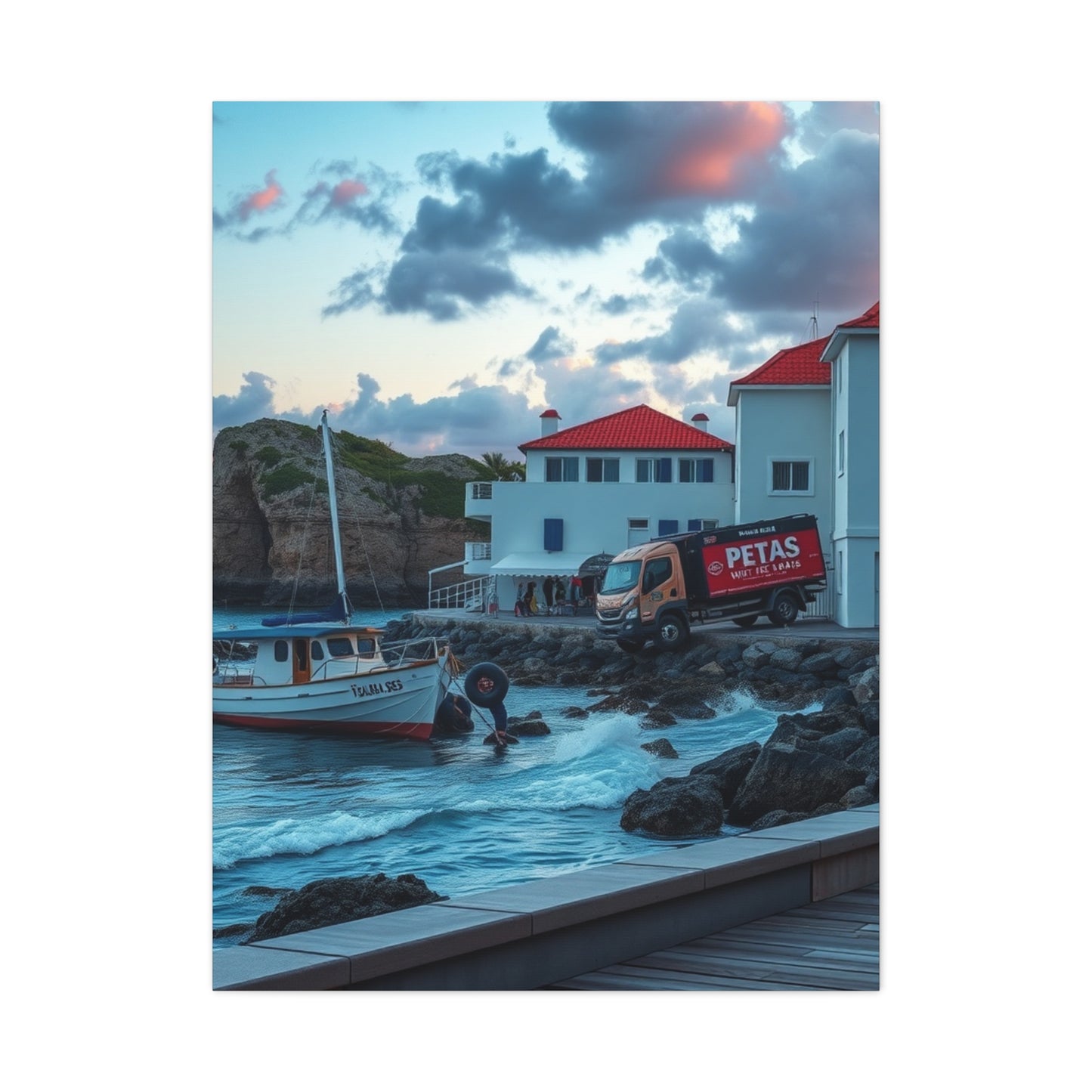 Modern Coastal Art Premium Canvas 20 Wall Art & Canvas Print