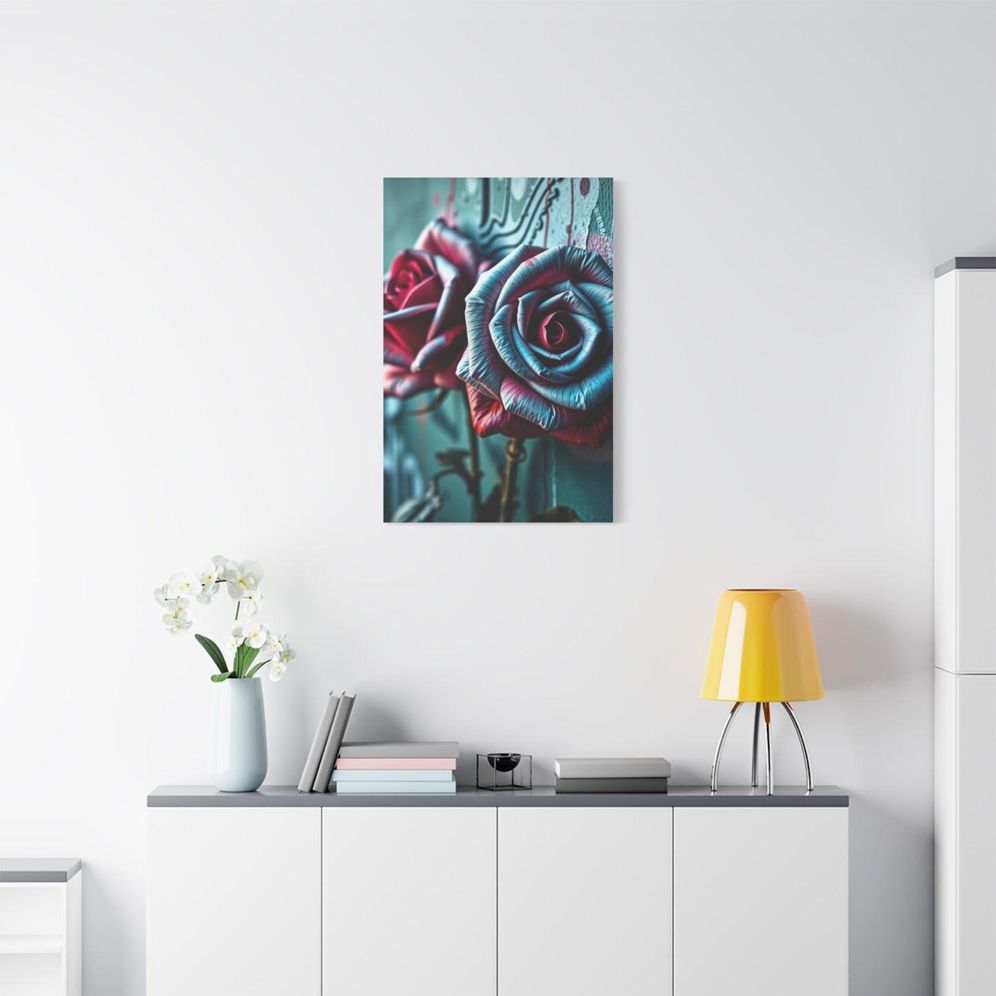 Gilded Bloom Street Art Wall Art & Canvas Print