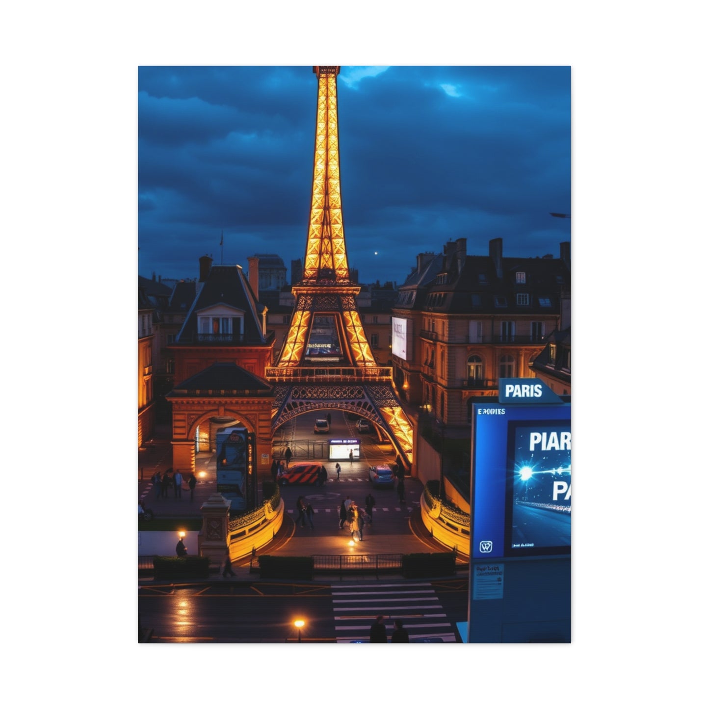 Glamorous Parisian Dreamscape Wall Art & Canvas Print