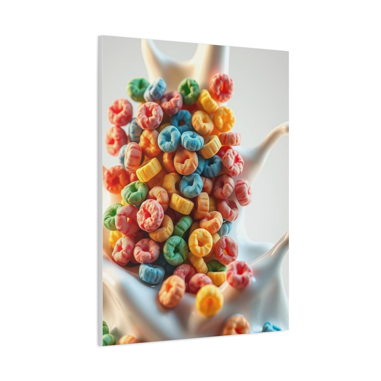 Fruit Loops in Milk Art Premium Canvas 19 Wall Art & Canvas Print