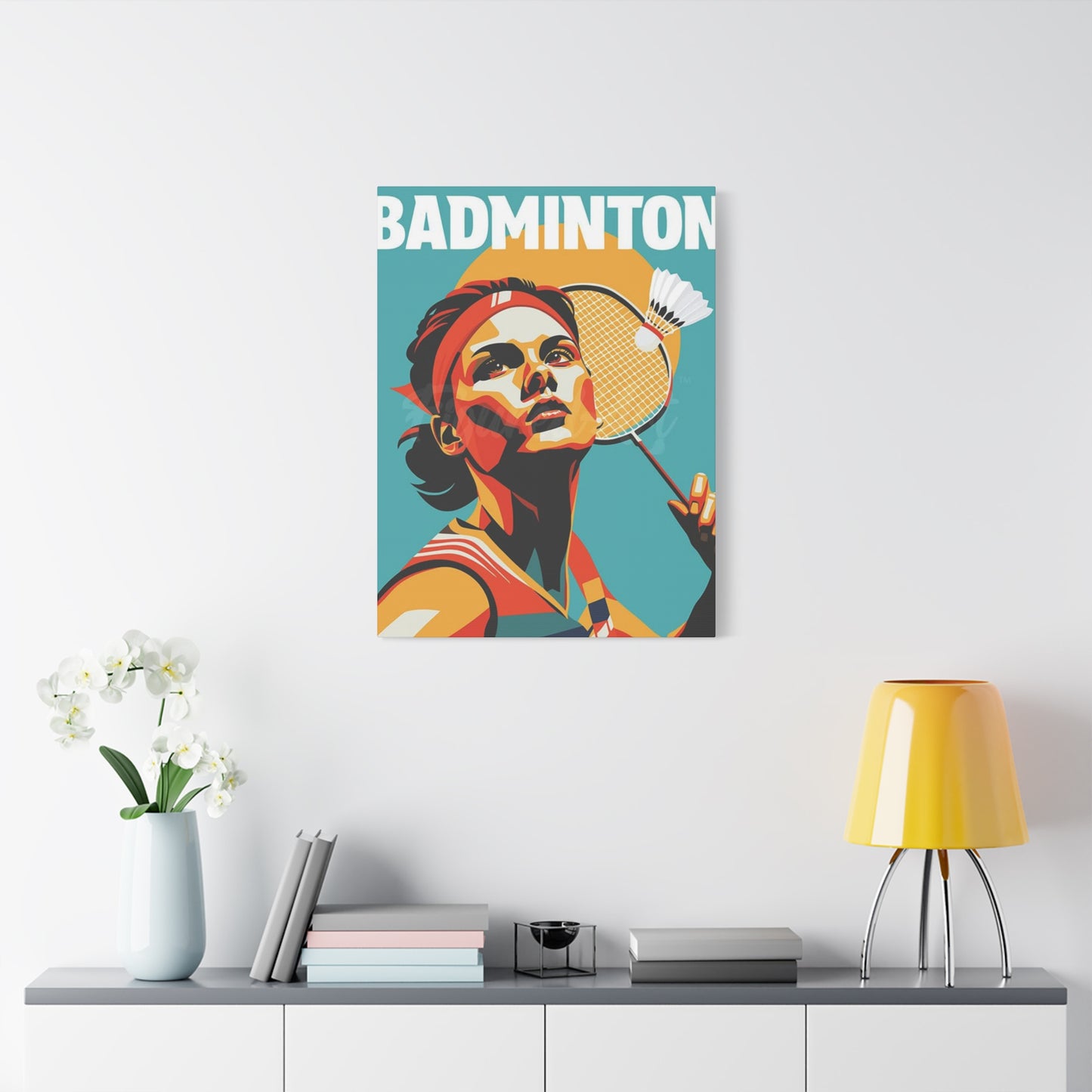 Abstract Badminton Poster Wall Art & Canvas Prints