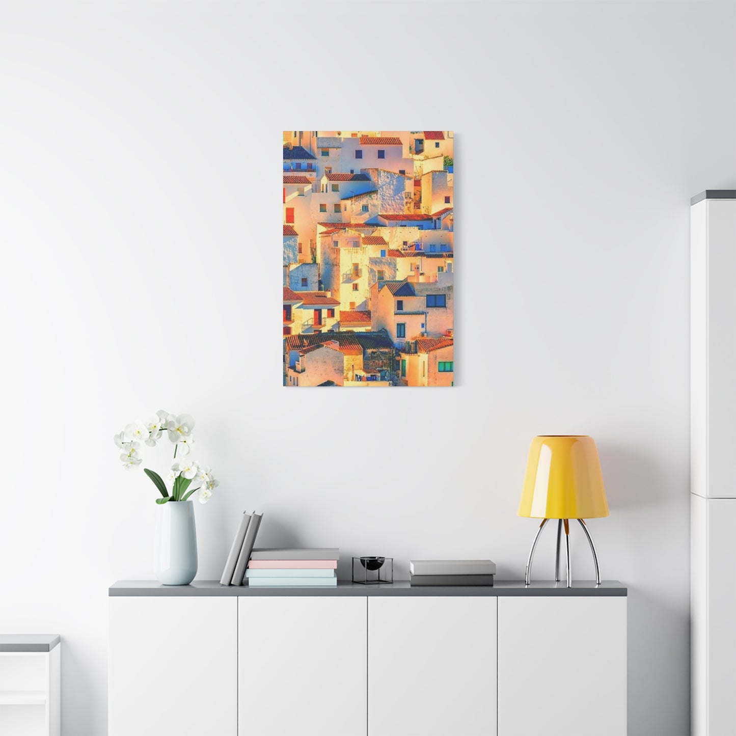 Sunlight On Houses Of Spain Wall Art & Canvas Prints