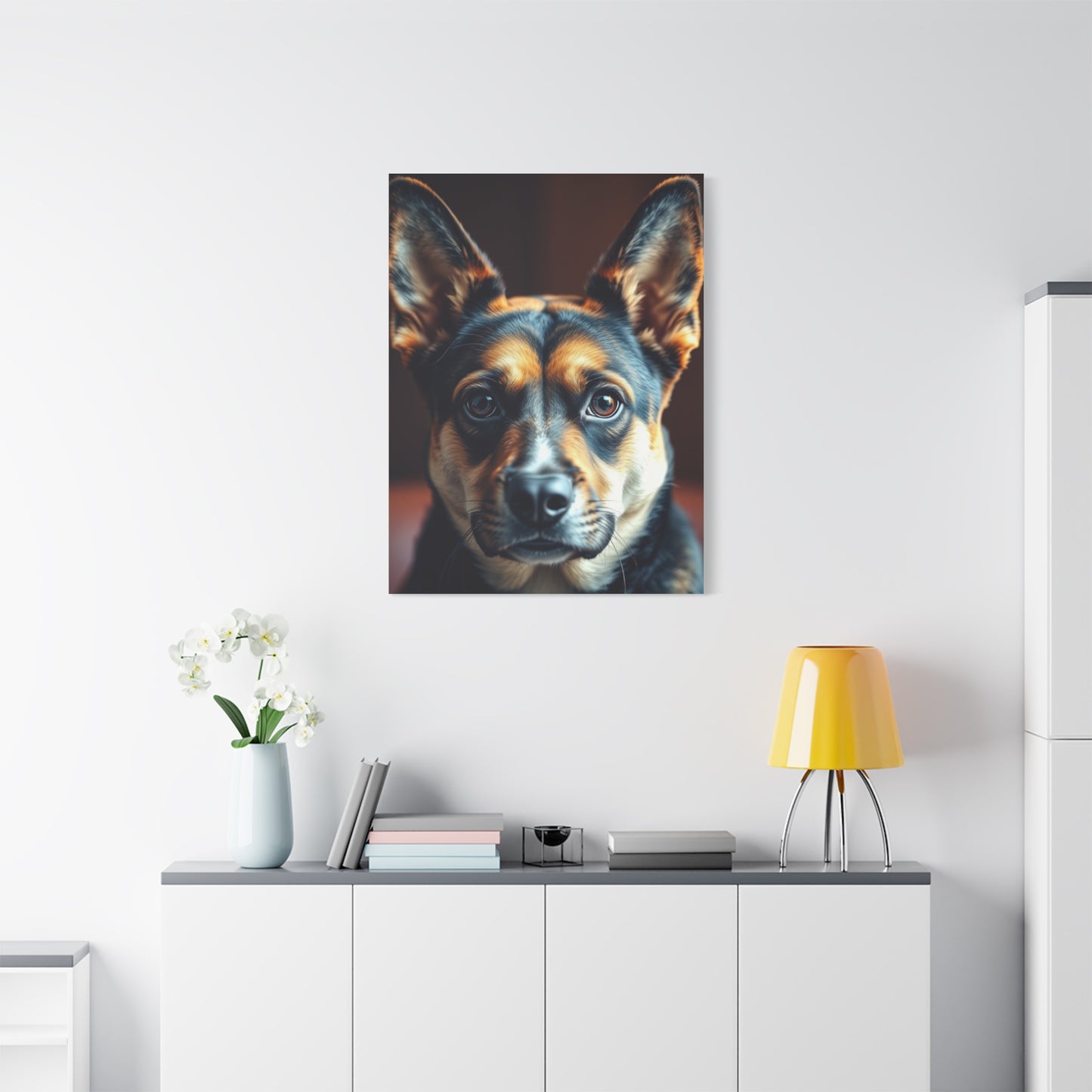 Supreme Black and Tan Art Collection Wall Art & Canvas Print