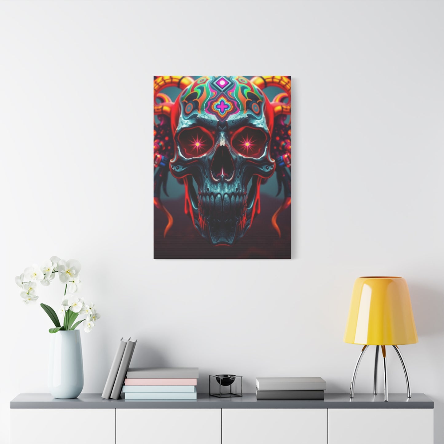 Trippy Skull Art Premium Canvas 20 Wall Art & Canvas Print