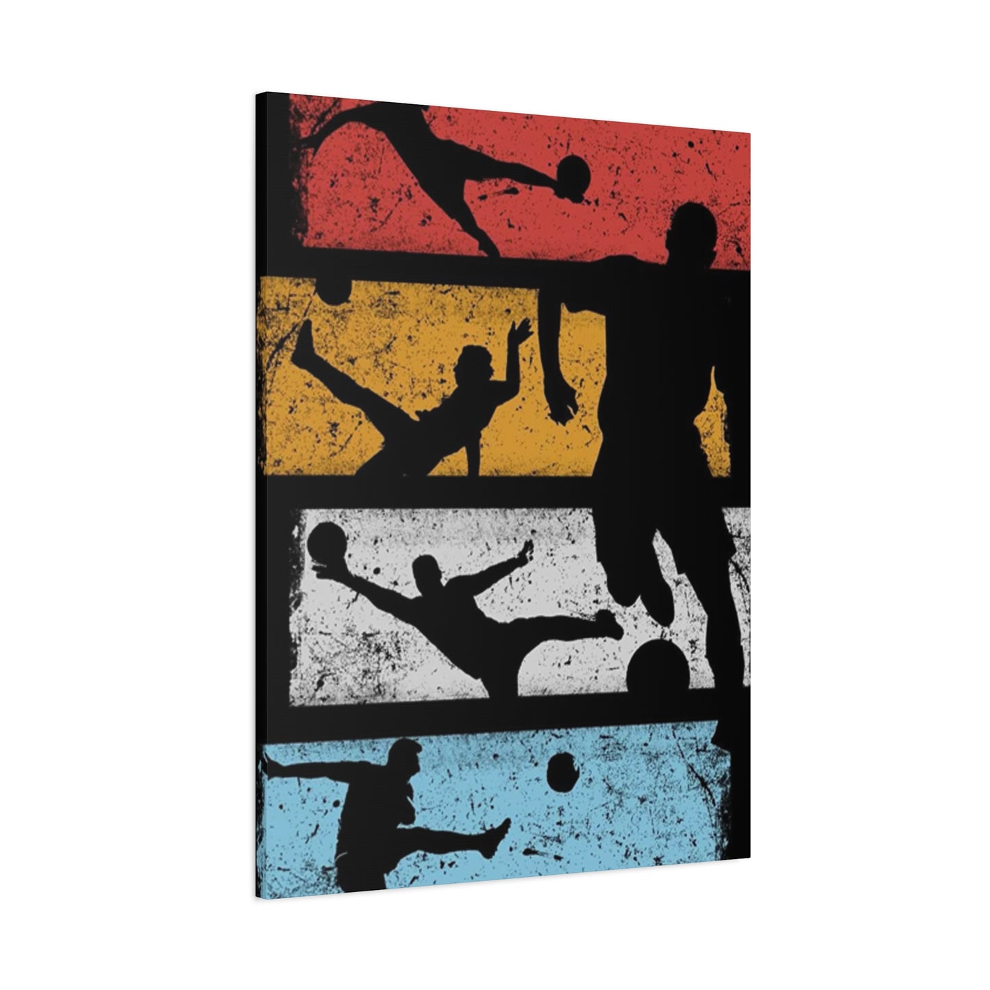 Silhouettes Of Football Wall Art & Canvas Prints