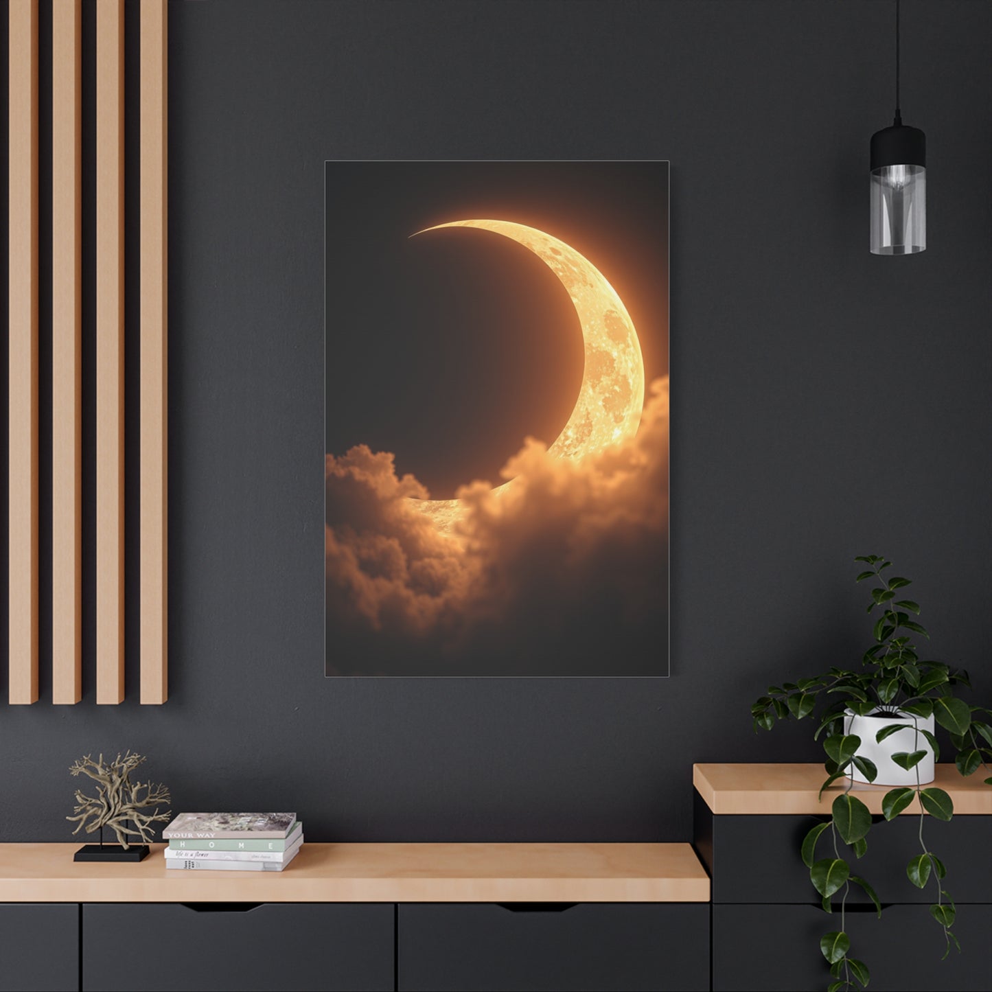 Crescent Moon Art Luxury Canvas Wall Art & Canvas Print