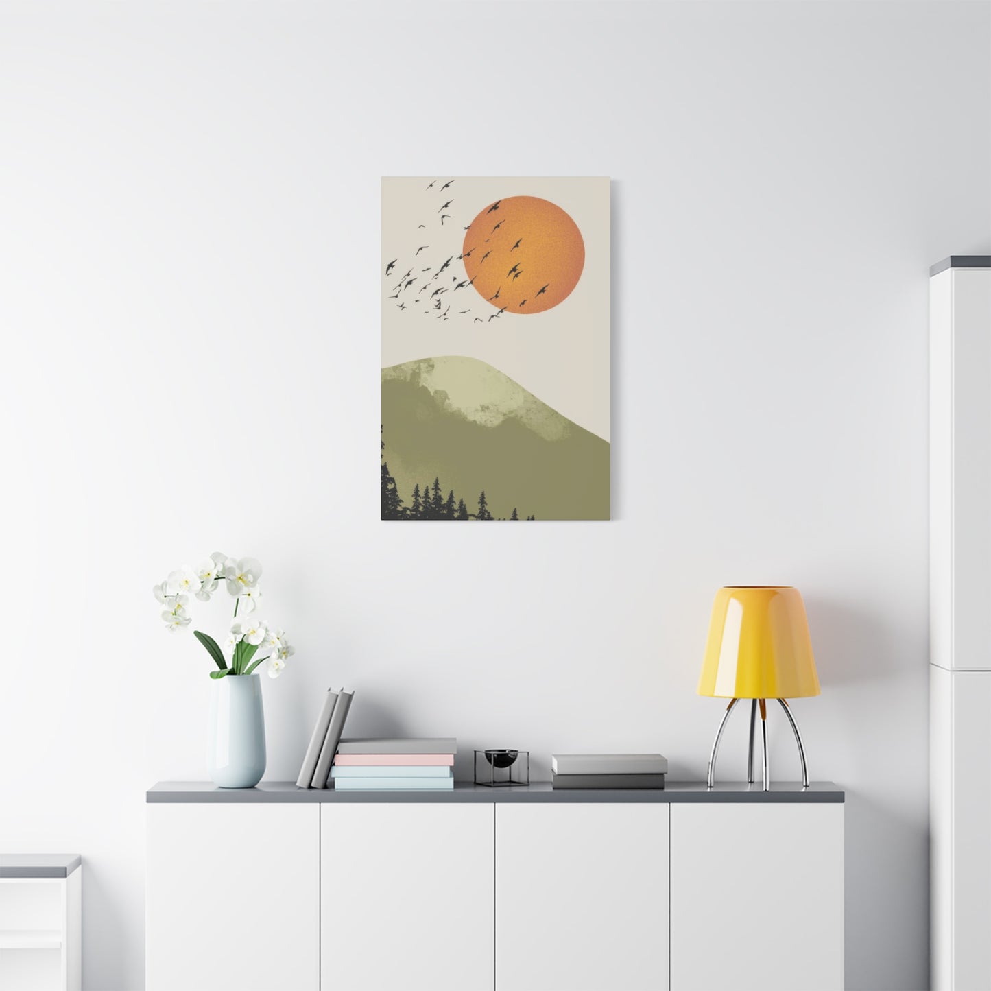 Birds Fly By Earthy Wall Art & Canvas Prints