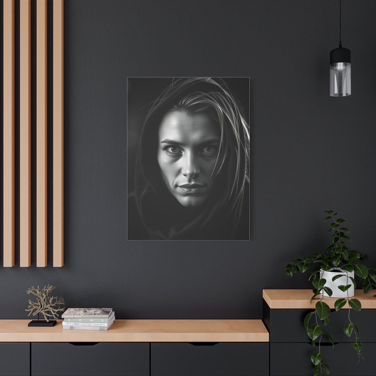 Bespoke Ebony Ivory Tableau Wall Art & Canvas Print
