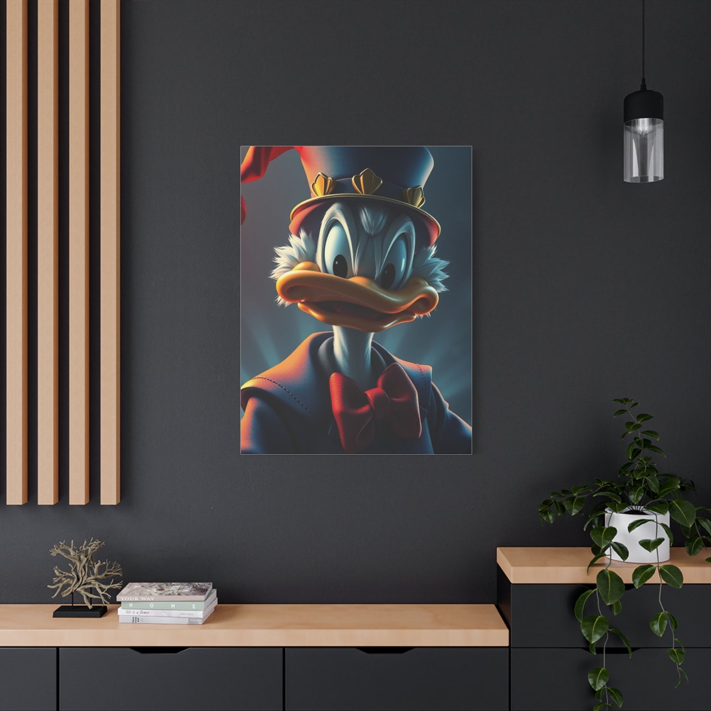 Dagobert Scrooge McDuck Art Premium Canvas 19 Wall Art & Canvas Print