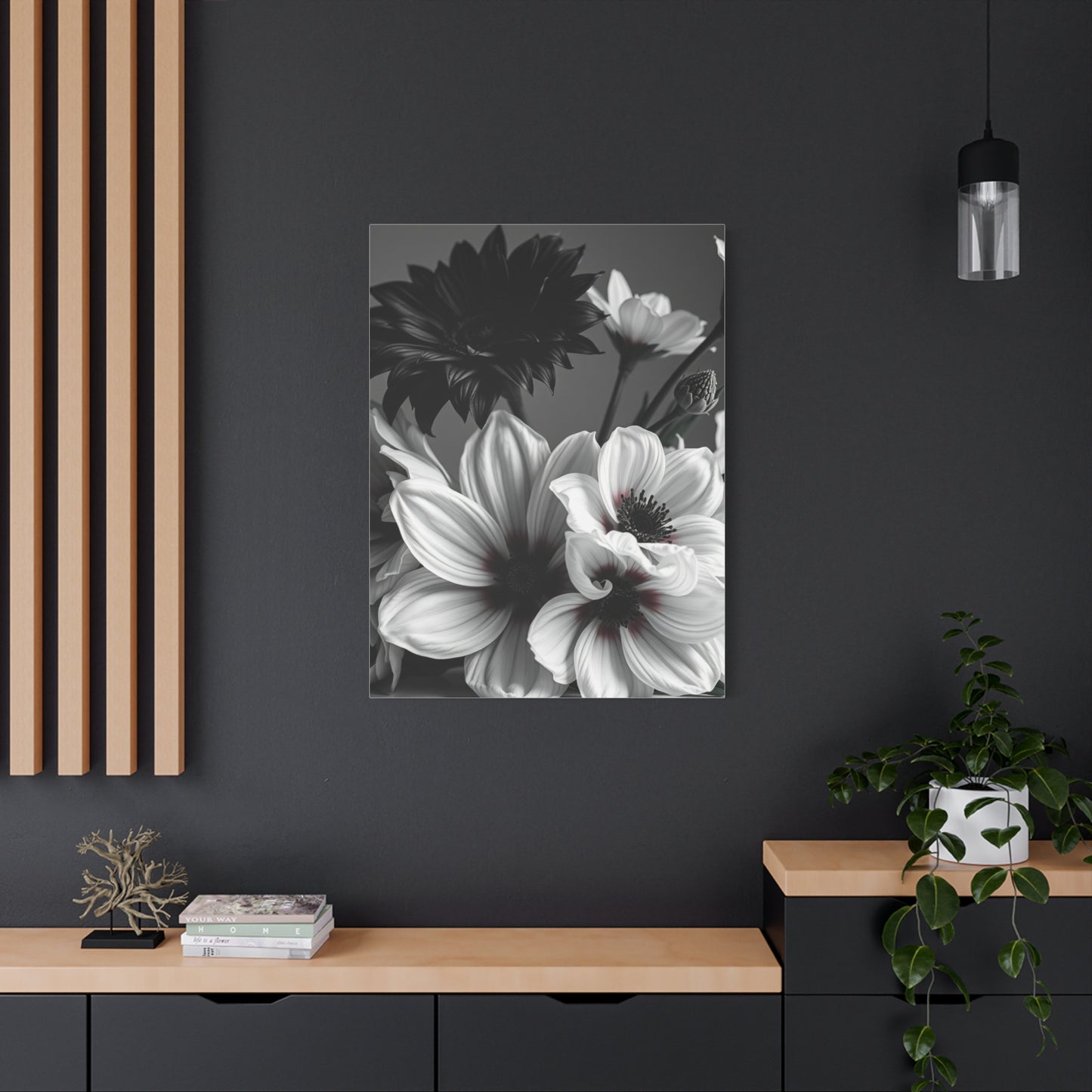 Sable & Alabaster Flora Wall Art & Canvas Print