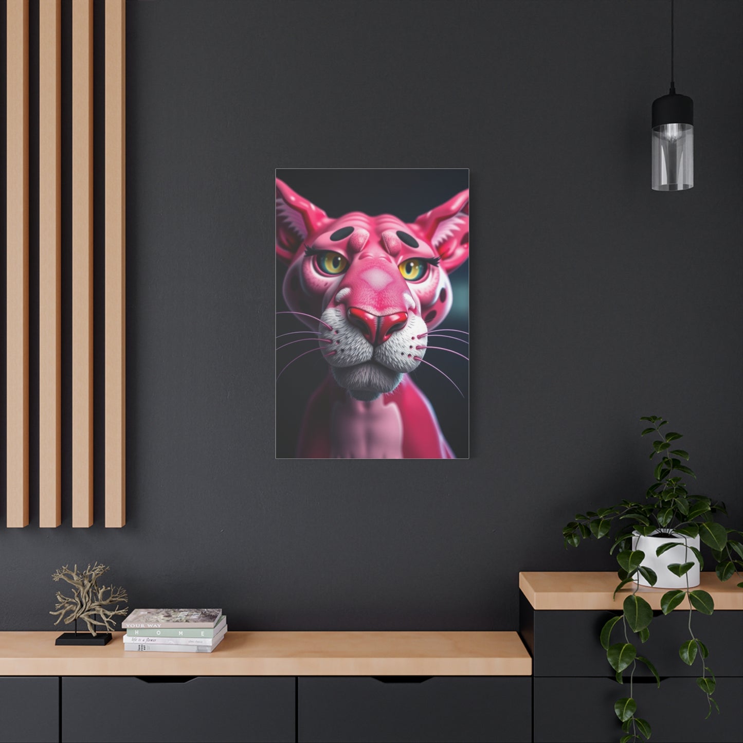 Pantherine Blush Canvas Wall Art & Canvas Print