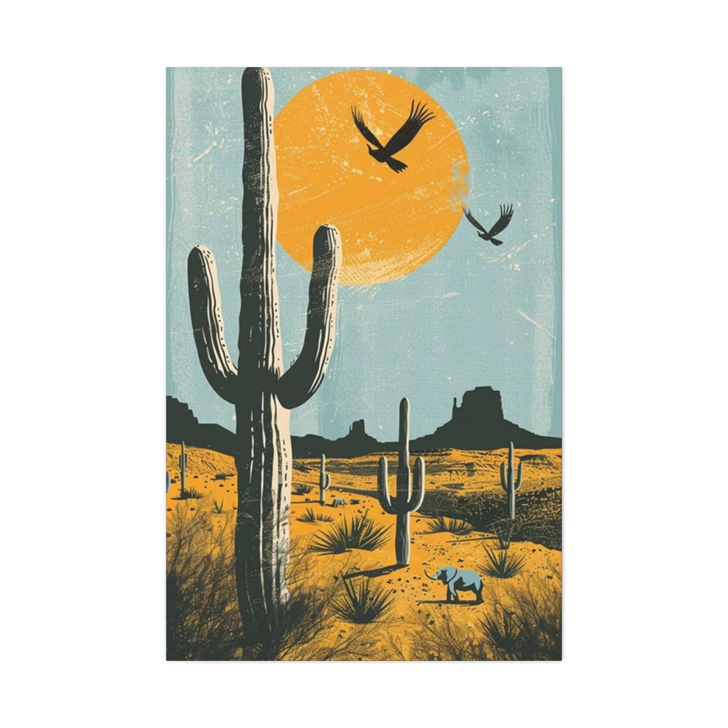 Huge Cactus In Arizona Wall Art & Canvas Prints
