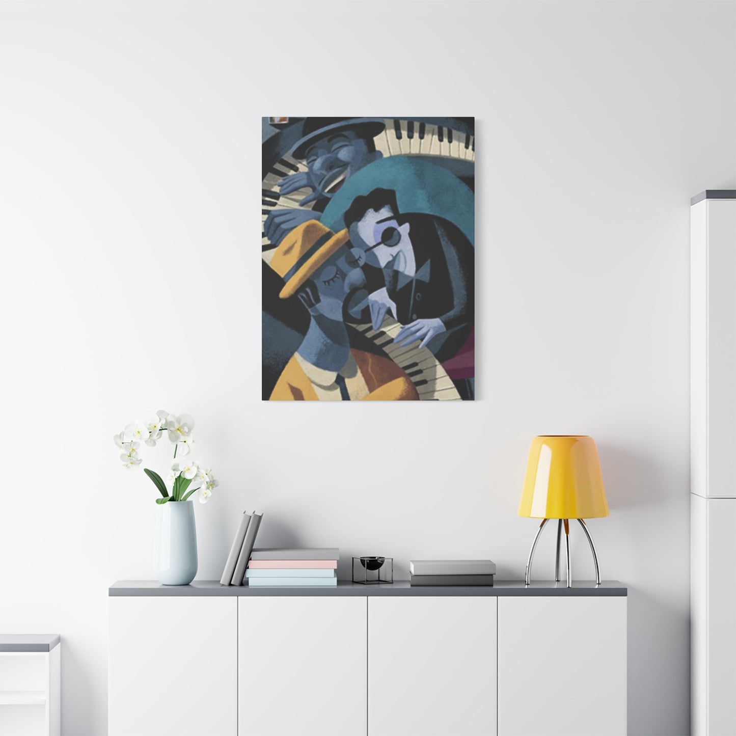 Cartoon Piano Artists Wall Art & Canvas Prints