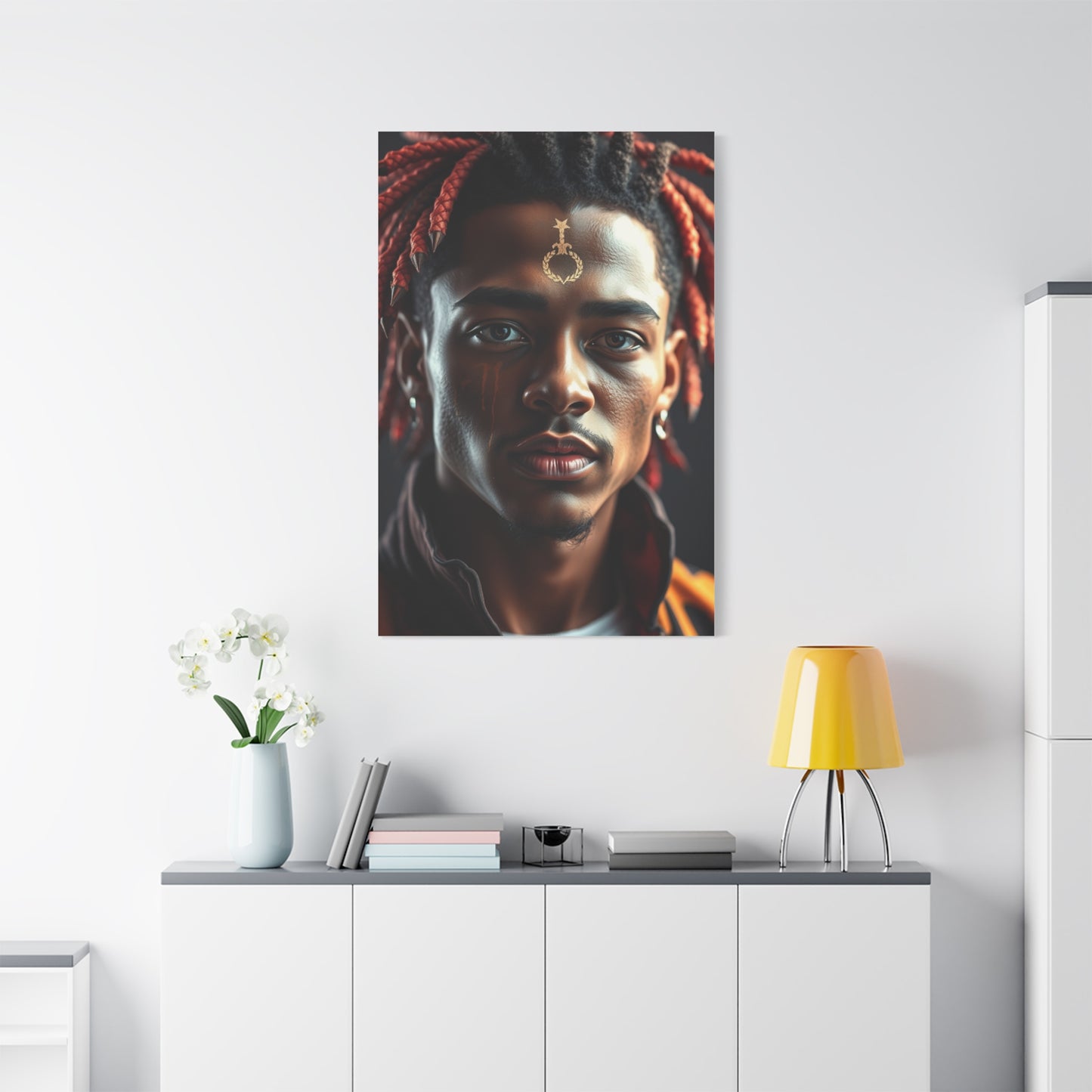 Vivid Symphony Portraiture Wall Art & Canvas Print