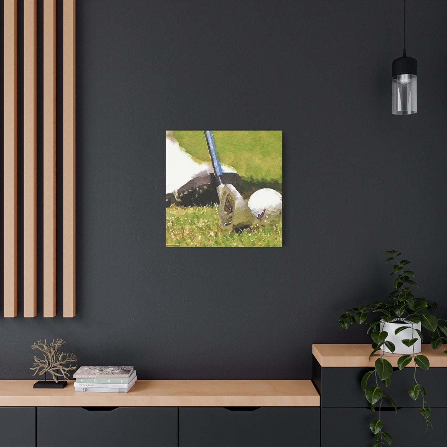 Golf Club Ball Closeup Wall Art & Canvas Prints