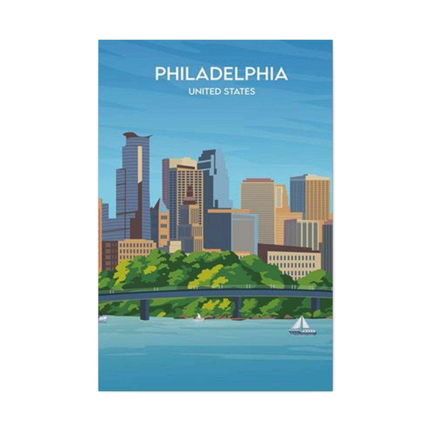 Philadelphia United States Poster Wall Art & Canvas Prints