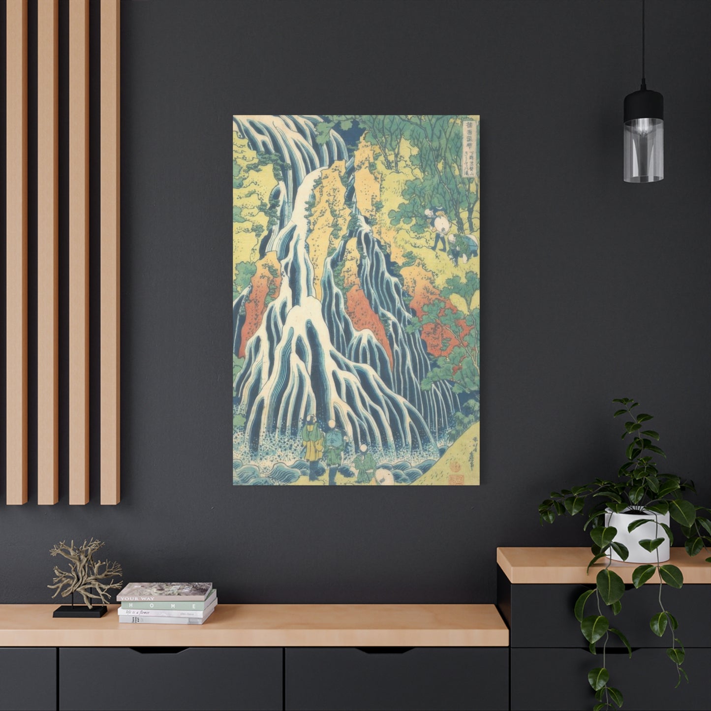 Katsushika Hokusai Kirifuri Waterfall At Mount Kurokami In Shimotsuke Province Wall Art & Canvas Prints
