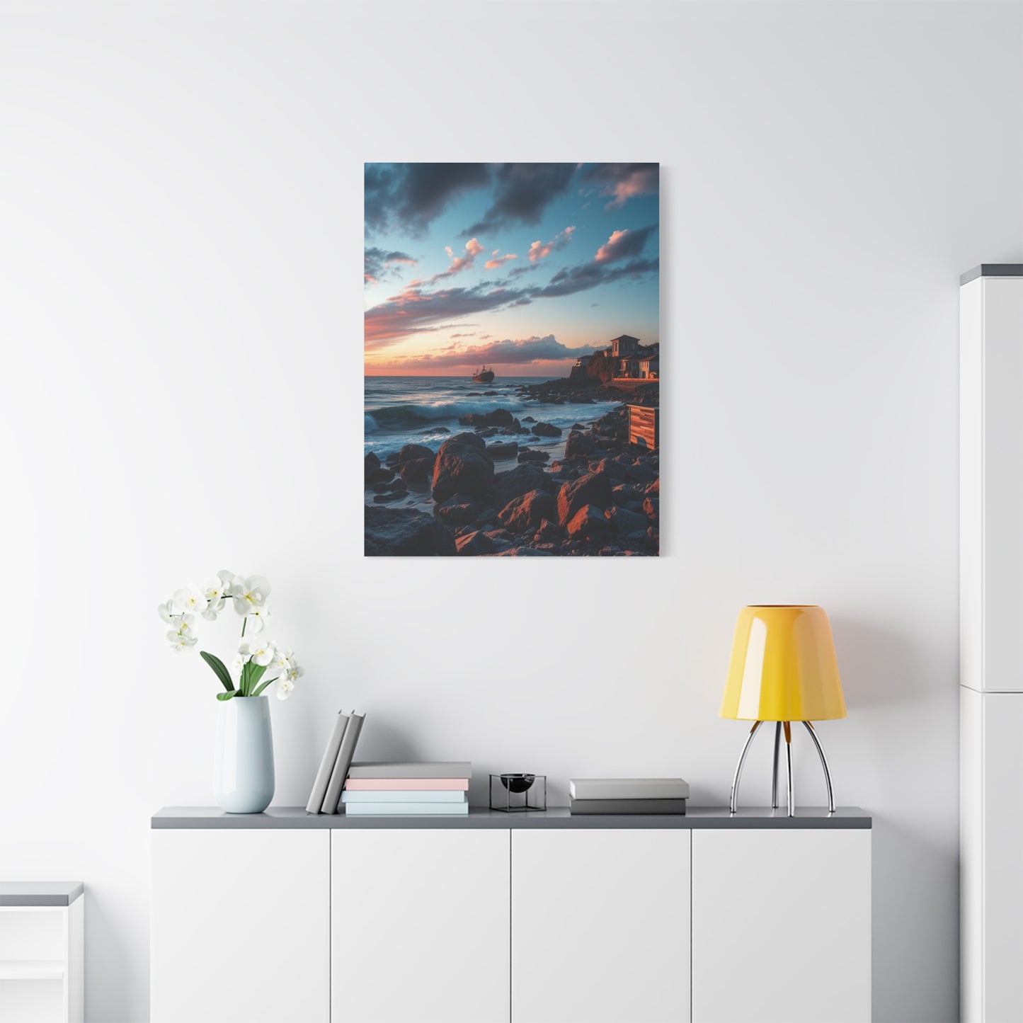 Azure Horizon Panorama Wall Art & Canvas Print
